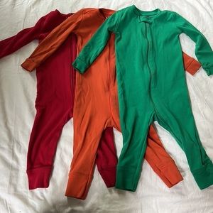 Primary long sleeve rompers